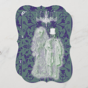 Convites Gótico Skeleton Ghost Bride e Casal