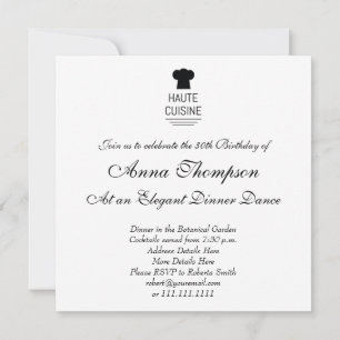 Convites Gourmet Haute Cuisine