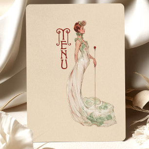 Convites Graceful Art Nouveau