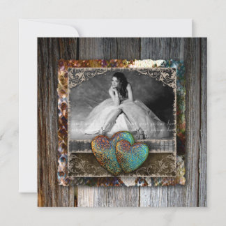 Convites Grad Quinceanera Doce 16 Antigo Farmhouse