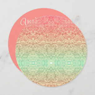 Convites Gradiente de gradação de local sequencial, cor-de-