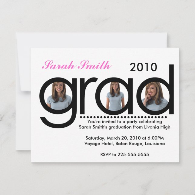 Convites Graduação (10 Principais Exibições) (Frente)