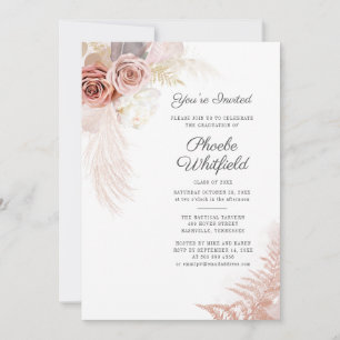 Convites Graduação 2022 Pampas Grass Terracotta Formando