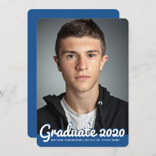 Convites Graduação 20XX   Foto personalizada moderna