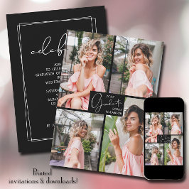 Convites Graduação 4 Festa de Colagem de Fotos