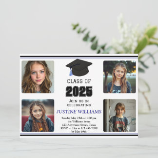Convites Graduação Azul