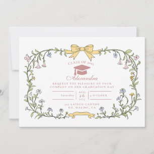 Convites Graduação Botânica Floral Atemporal