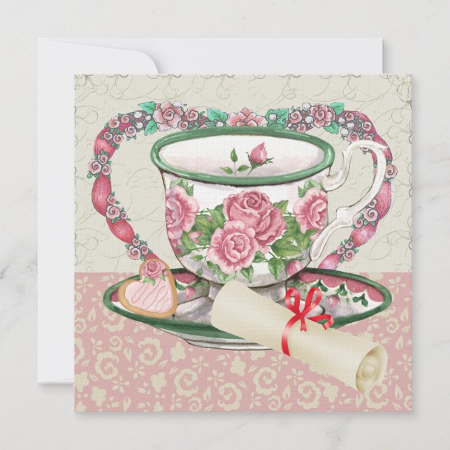 Convites Graduação Café Doce/Festa de Chá - SRF (Frente)