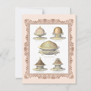 Convites Graduação culinária da escola do vintage do ped