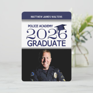 Convites Graduação da Academia de Fotos Azul 2025