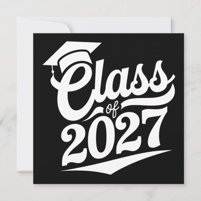 Convites Graduação da Turma de 2027 Graduado (Frente)
