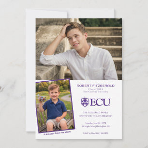 Convites Graduação da Universidade East Carolina