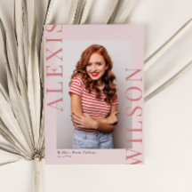 Graduação de 3 Fotografias Mínima Moderna cor-de-r