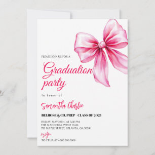 Convites Graduação de Arco rosa elegante