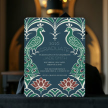 Graduação de Arte Elegante Peacock & Lotus Classy