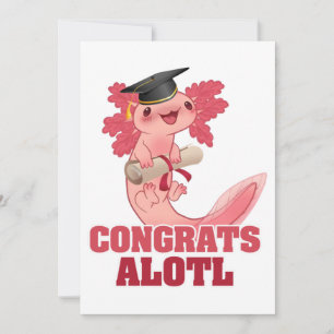 Convites GRADUAÇÃO DE AXLOTL FELICITA AXOLOTL Clássico