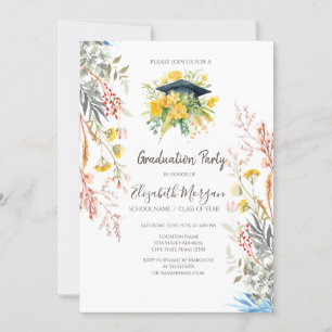 Convites Graduação de Bonés Formando Secos de Prados de Flo