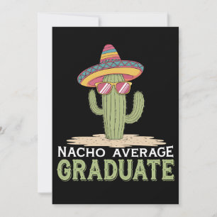 Convites Graduação de Cactus Média de Formando Nacho Mexica