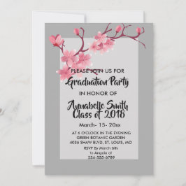 Convites Graduação de Cherry Blossom