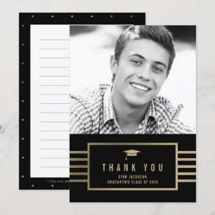 Convites Graduação de COR EDITÁVEL A Bonés Dourados Obr