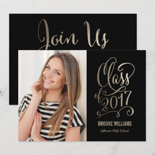 Convites Graduação de Cores Editáveis do Ano Estelar