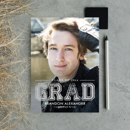 Convites Graduação de Cores Editáveis do Vintage Sportable