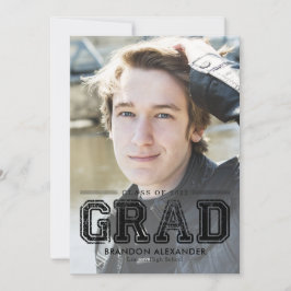 Convites Graduação de Cores Editáveis do Vintage Sportable