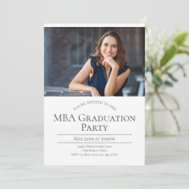 Convites Graduação de duas fotos do MBA