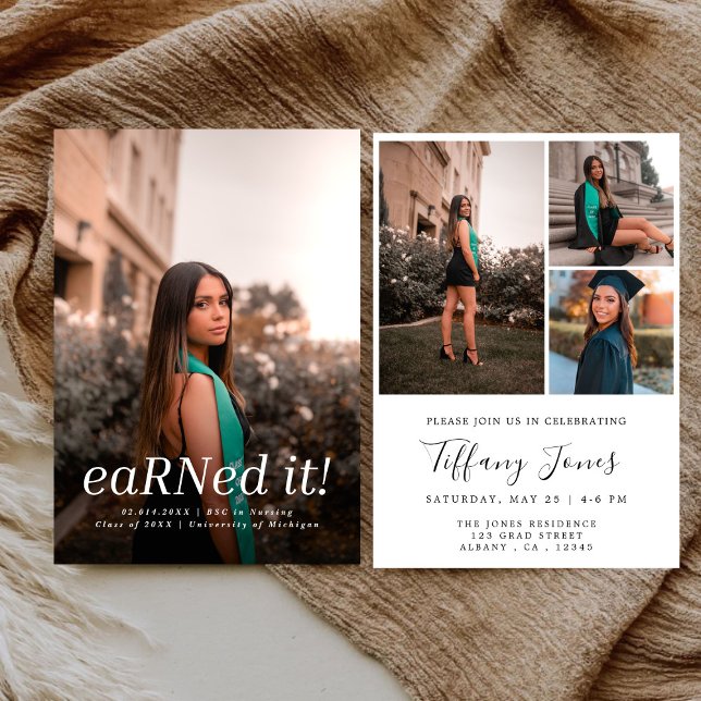 Convites Graduação de Enfermagem Moderna BSC RN 4 (Criador carregado)