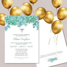 Convites Graduação de enfermeiros ou cerimônia de fiação RN