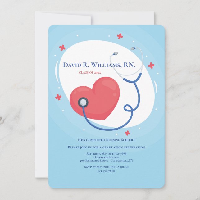 Convites Graduação de Formandos de saúde (Frente)