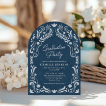 Graduação de Foto Azul Papel Picado