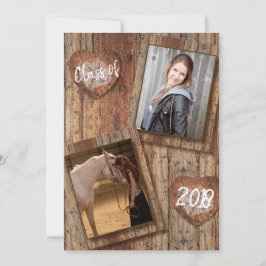 Convites Graduação de Foto de mais velho - Barnwood