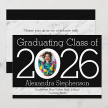 Graduação de Foto de Quadro Numérico Moderno 2021