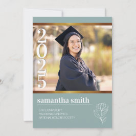 Convites Graduação de Foto do Modern Sage