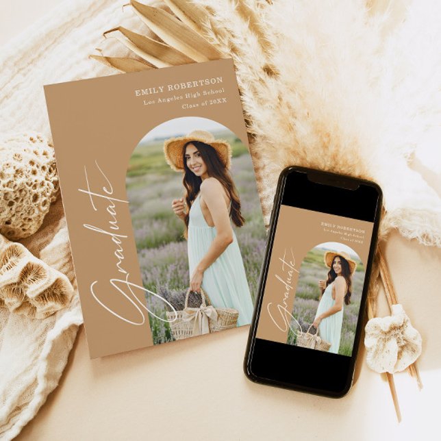 Convites Graduação de Foto em Arch Elegante (Criador carregado)