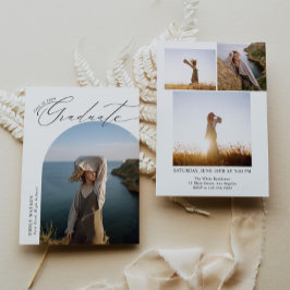 Convites Graduação de Foto em Arco Clássico Moderno Minimal