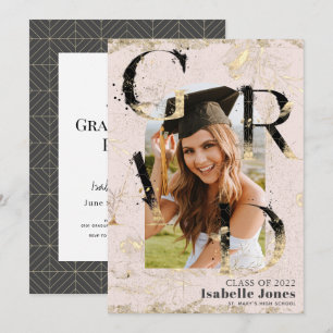 Convites Graduação de Foto em Arco Rosa Deco de Arte Botâni