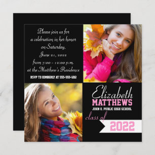 Convites Graduação de Foto em Banner Espírito Dois