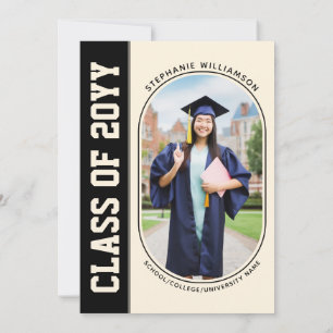 Convites Graduação de Foto em Formando Moderno e Minimalist