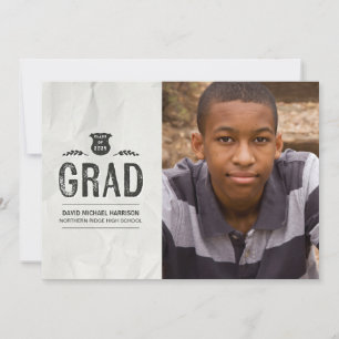 Convites Graduação de Foto em Tinta Vintage