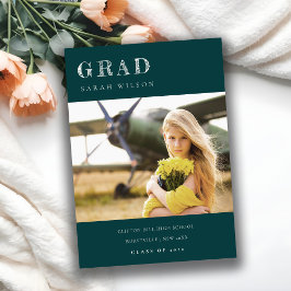 Convites Graduação de Foto Limpa Mínima e Limpa em Frasco