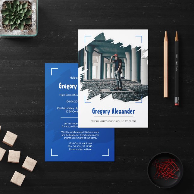 Convites Graduação de Foto por Abstrato Brushsalvaguardar A (Criador carregado)