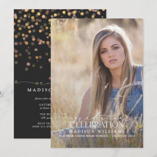 Convites Graduação de Fotografia da Caligrafia Moderna El