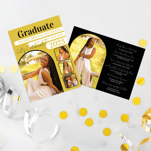 Convites Graduação de Fotografia da Tipografia Preta Amarel