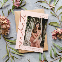 Graduação de Fotografia de Blush Pink e Brass