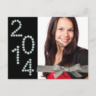 Convites Graduação de Fotografias com Glitter de Diamond Bl