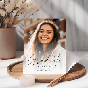 Convites Graduação de Fotografias com Script Elegante