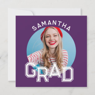 Convites Graduação de Fotografias de Formando Simples Moder