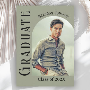 Convites Graduação de Fotos Archadas Minimalista Moderna